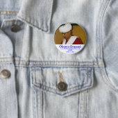 Obama Dpress, www.HoldYourNose.org Ronde Button 5,7 Cm (In situ)