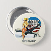 Obama Drone Strike Ronde Button 7,6 Cm (Voorkant /achterkant)