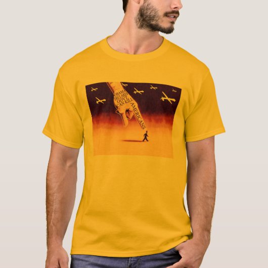 Obama Drones & War Crimes T-shirt (Voorkant)