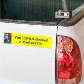 Obama - dwazen verkozen marxist bumpersticker (Op Truck)