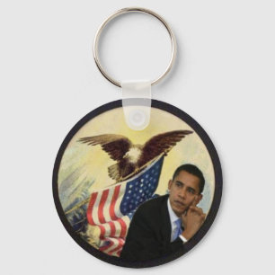 Obama Eagle Flag Sleutelhanger