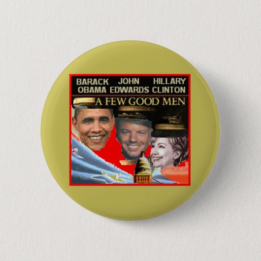 Obama Edwards Hillary Button (Voorkant)
