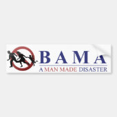 Obama - een door Man veroorzaakte ramp: Amnesty Bumpersticker (Voorkant)