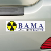 Obama - een door Man veroorzaakte ramp: Kernenergi Bumpersticker (Op auto)