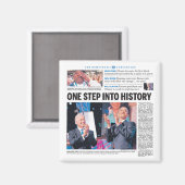 Obama: Eén stap in de geschiedenis Magneet (Voorkant / Achterkant)