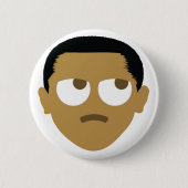 Obama Emoji POTUS Ronde Button 5,7 Cm (Voorkant)
