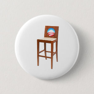 Obama Empty Chairman Ronde Button 5,7 Cm
