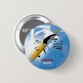 Obama en Biden Ronde Button 5,7 Cm (Voorkant /achterkant)