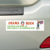 OBAMA en BIDEN zullen u belasten met armoede Bumpersticker (Op auto)