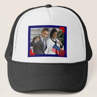 obama en first lady trucker pet