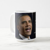 Obama en Motivatie citaat mooi Koffiemok (Voorkant links)