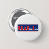 OBAMA.epsbig Ronde Button 5,7 Cm (Voorkant /achterkant)