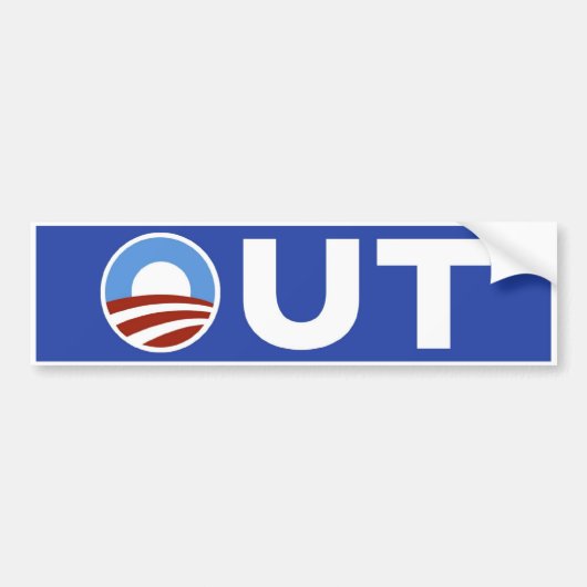 Obama eruit in 2010 bumpersticker (Voorkant)