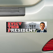Obama-Evict deze inwoner-bumper sticker (Op auto)