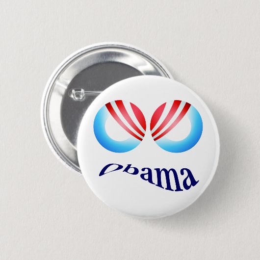 OBAMA EVIL EYES BUTTON (Voorkant /achterkant)