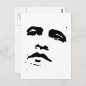 Obama Face T-shirt Briefkaart (Voorkant / Achterkant)