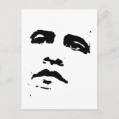 Obama Face T-shirt Briefkaart (Voorkant)