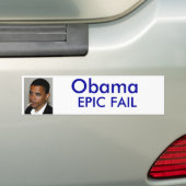 Obama Fail Bumpersticker (Op auto)