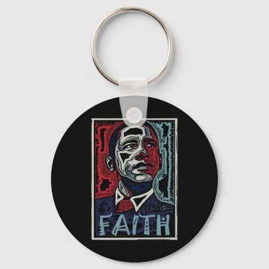 Obama Faith 2 Sleutelhanger (Voorkant)