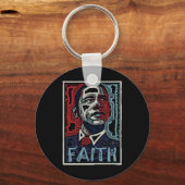 Obama Faith 2 Sleutelhanger (Voorkant)