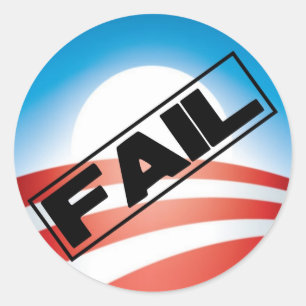 Obama: falen ronde sticker