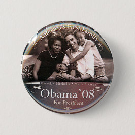 Obama-familie - Button