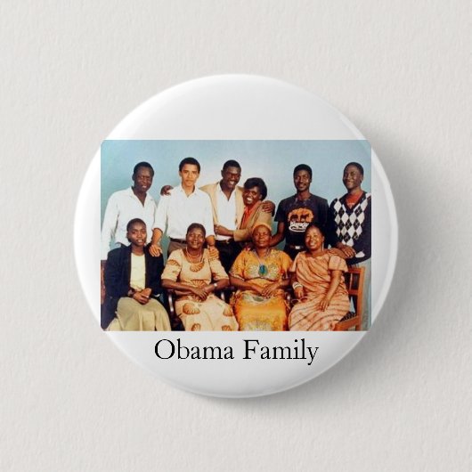Obama-familie Ronde Button 5,7 Cm (Voorkant)