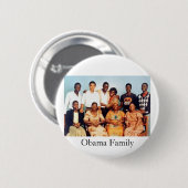 Obama-familie Ronde Button 5,7 Cm (Voorkant /achterkant)
