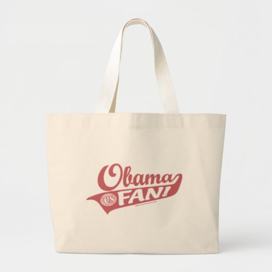 Obama Fan Bag Grote Tote Bag (Voorkant)