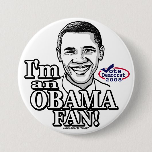 Obama Fan Button (Voorkant)