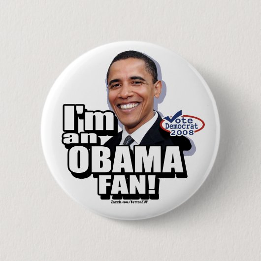 Obama Fan Button  (Voorkant)