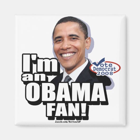 Obama Fan Magnet (Voorkant)
