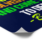 Obama Farewell Speech Quote over verandering Poster (Hoek)