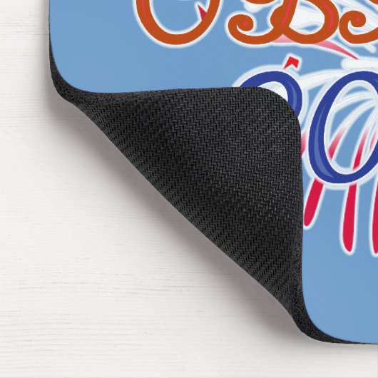 Obama Fire WorksMousepad Muismat (Hoek)