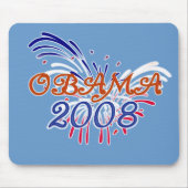 Obama Fire WorksMousepad Muismat (Voorkant)