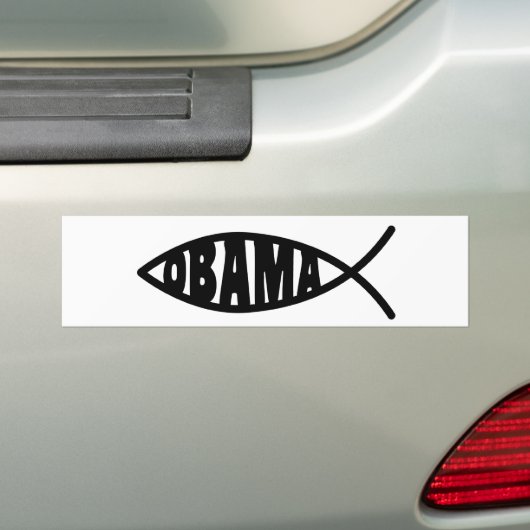 Obama Fish Bumpersticker (Op auto)