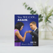 Obama Fist Bump - ja, dat kunnen we ook, nogmaals Briefkaart (Staand voorkant)