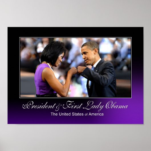 Obama Fist Bump Poster (Voorkant)