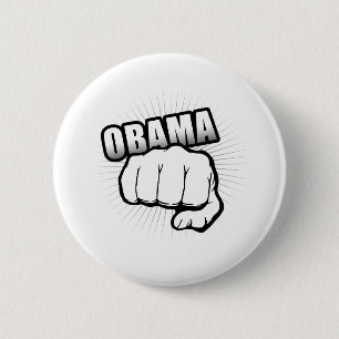 OBAMA FIST PUMP RONDE BUTTON 5,7 CM