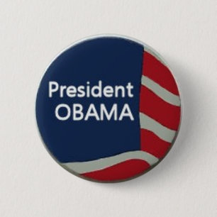 Obama Flag Pin Ronde Button 5,7 Cm
