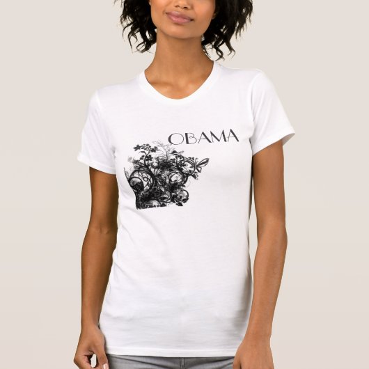 OBAMA-Flowers T-shirt (Voorkant)