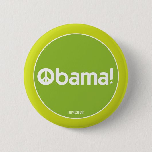 Obama for Peace Green Button (Voorkant)