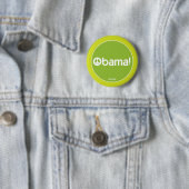 Obama for Peace Green Button (In situ)