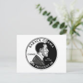 Obama For President (White) Briefkaart (Staand voorkant)
