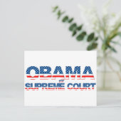 Obama for Supreme Court Briefkaart (Staand voorkant)