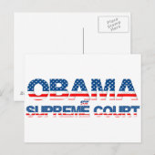 Obama for Supreme Court Briefkaart (Voorkant / Achterkant)