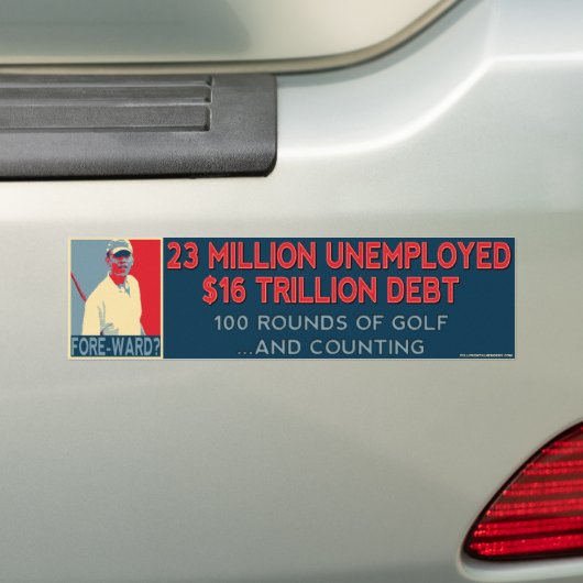 Obama Fore-ward Bumpersticker (Op auto)