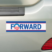 Obama FORWARD Bumpersticker (Op auto)