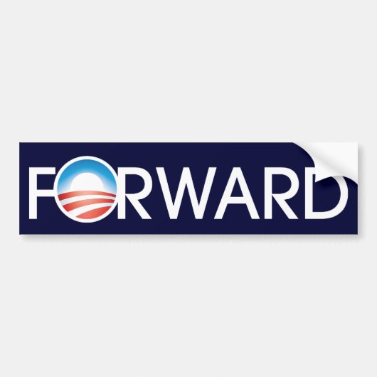 Obama Forward Logo Bumpersticker (Voorkant)