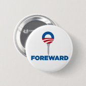 Obama Forward Parody-toets Ronde Button 5,7 Cm (Voorkant /achterkant)